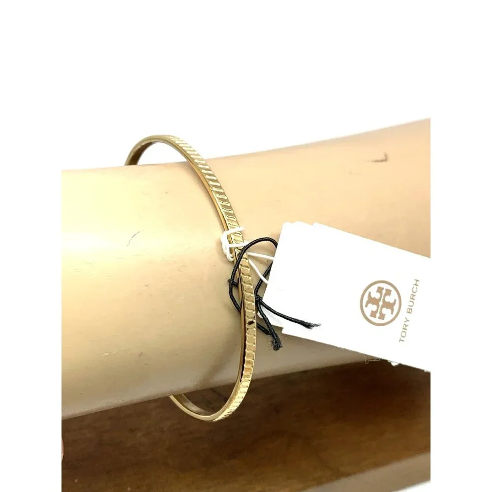 Tory Burch Women's Watch TBW4029 Gold Mother of Pearl Dial Interchangeable Bezel